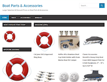 Tablet Screenshot of boatpartsaccessories.com